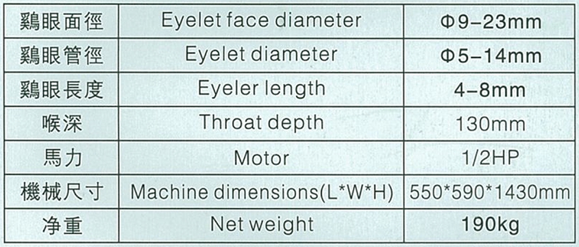 全自動雞眼機