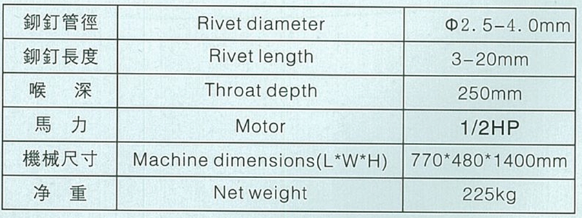 小(xiǎo)型鉚釘機