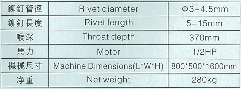 中(zhōng)型鉚釘機（炮管型）