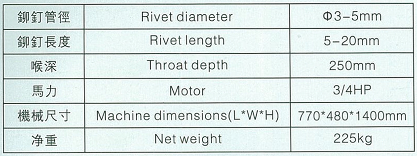中(zhōng)型二沖程鉚釘機